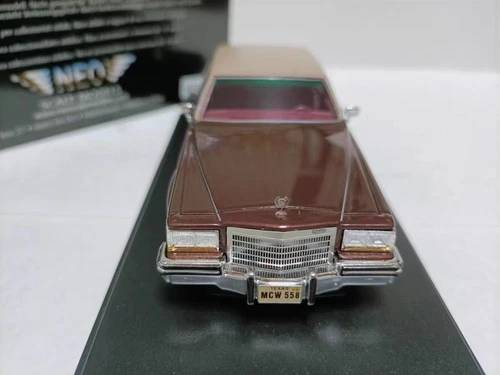 Neo 1/43 Resin car model Cadillac Fleetwood Brougham 1982 Metallic Red - Picture 1 of 7