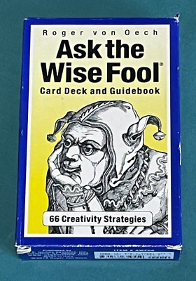 Ask the Wise Fool Card Deck & Guidebook by Roger von Oech {CARDS SEALED} RARE