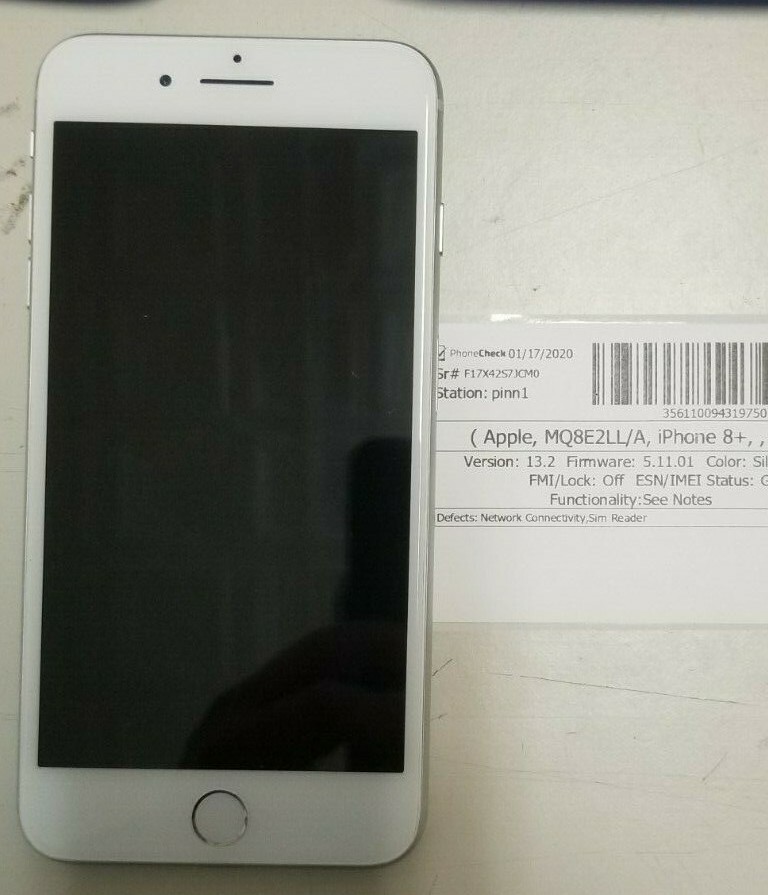 Apple iPhone 8 Plus 64GB (Unknown Carrier) Please Read Below
