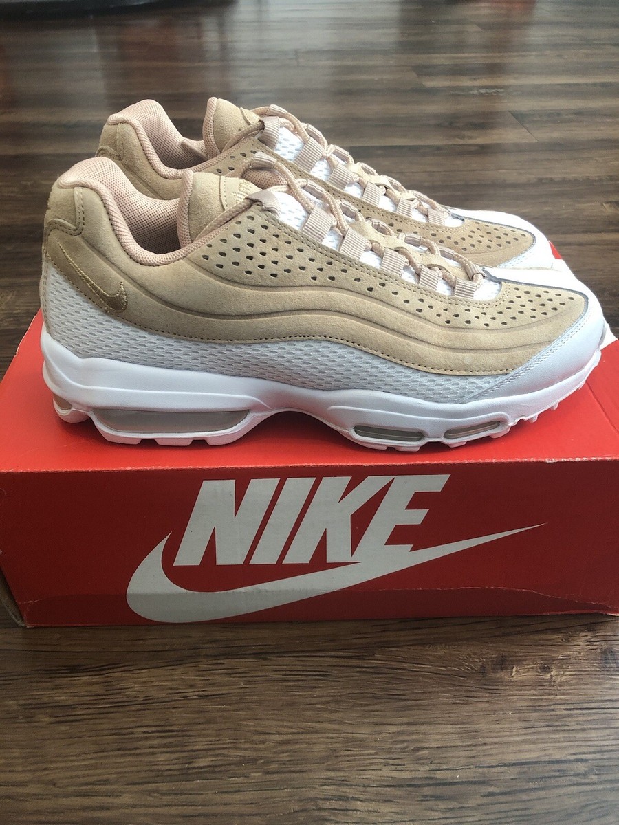 Nike Air Max 95 Ultra Premium BR Vachetta Tan White Men's Sz