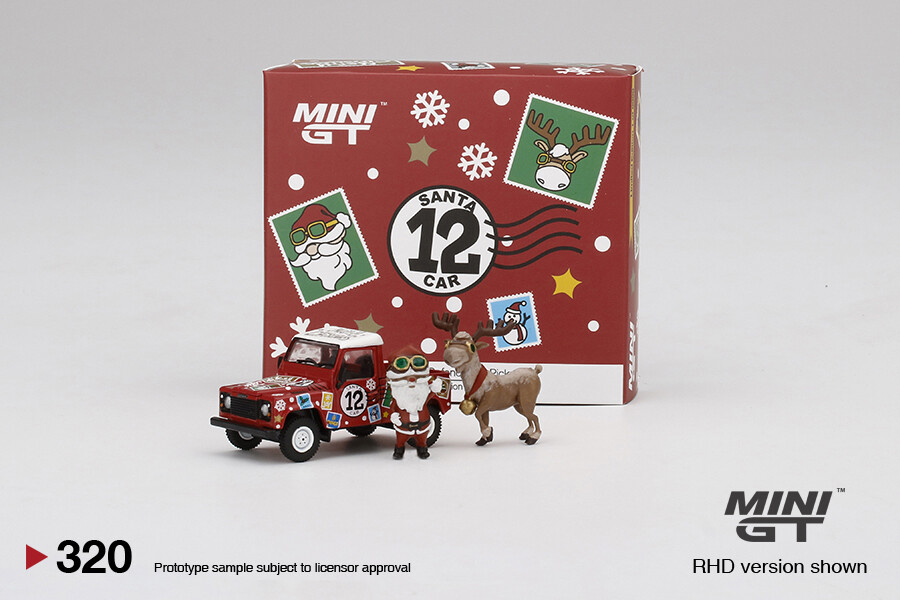 Mini GT 1:64 Land Rover Defender 90 Pickup - 2021 Christmas Edition MGT00320-3E
