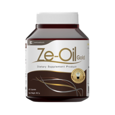 Ze-oil Natural Extract Cold-Pressed Coconut Sesame Garlic Rice Bran 60 Caps