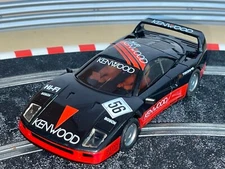 1211- Scalextric Hornby Hobbies Ltd. FERRARI F40 #56 Kenwood slot car 1:32 scx