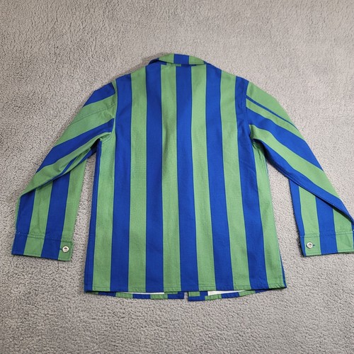 Target Black History Month Jacket Womens XS Blue Green Striped Oversized Sammy B - Picture 3 of 17