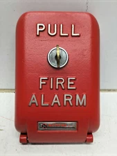 NEW NOTIFIER BG1 STEEL PULL STATION (6 AVAIL., FREE SHIPPING) "VINTAGE MODEL"