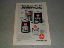 1974 KENDALL MOTOR OIL #2 AD / ARTICLE