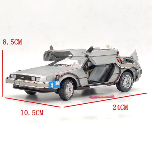 Hot Wheels 1:18 Elite Back To The Future Time Machine Delorean BCJ97 Model Car - Picture 10 of 10