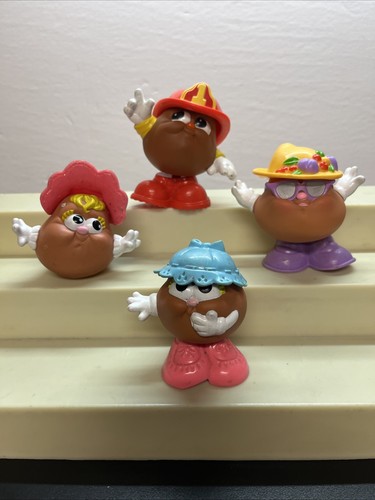 Vintage 1986/87 Hasbro Mr. Kartoffelkopf Spud Kinder Spielzeug mit Hüten/Füßen Menge W4