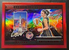2025 Panini Caitlin Clark Chronicled Red Foil State of The Art #90 SP WNBA