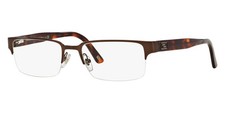 New Versace Man Rectangle Eyeglasses VE1184 1269 Brown 53mm