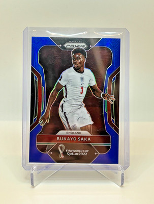 2022 Panini Prizm World Cup Bukayo Saka #84 Blue /299 England Arsenal