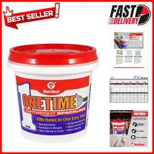 Professional-Grade ONETIME Lightweight Spackling, 1/2 Pint - Waterproof Finish