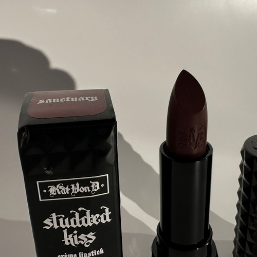KVD Beauty Kat von D Studded Kiss Lipstick Sanctuary Full Size 3.4g .12 oz BNIB - Picture 2 of 19