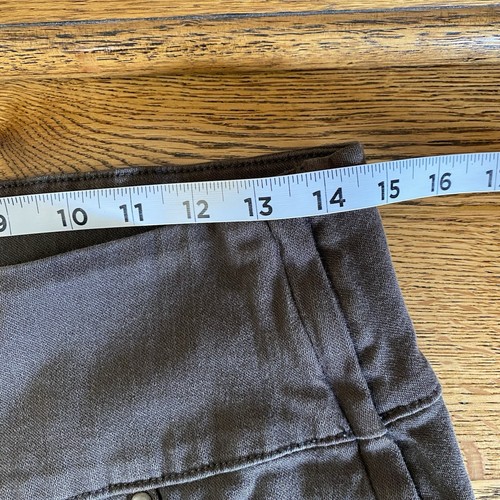 Spanx Womens Side Zip Skinny Jeans Size Large Brown Stretch High Rise 29x28 - Picture 11 of 14