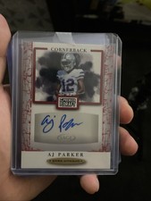 2021 Sage Premier Draft - Autographs A.J. Parker #A116 Red (AU, RC)