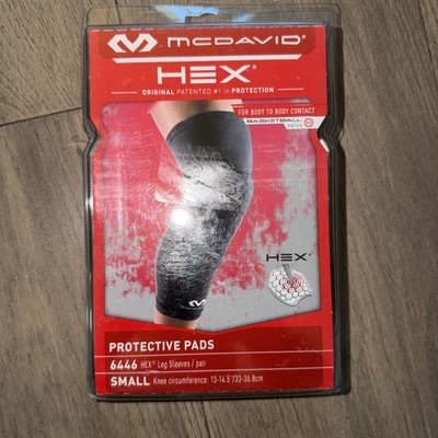 Mcdavid 6446 Leg Sleeve Small, Pair, Hex Protective Pads New Black