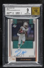 2021 Panini One Day One Auto Gold 7/10 Jaylen Waddle #115 BGS 9 MINT Auto 4f5
