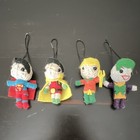 DC Comics Lot of 4 String/Felt Character Keychains w/ Hanging Loop Joker + — photo 1