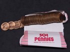 1977D Bank Box of 2500 Pennies (50 SEALED Rolls) -- UNCIRCULATED!!! — photo 8