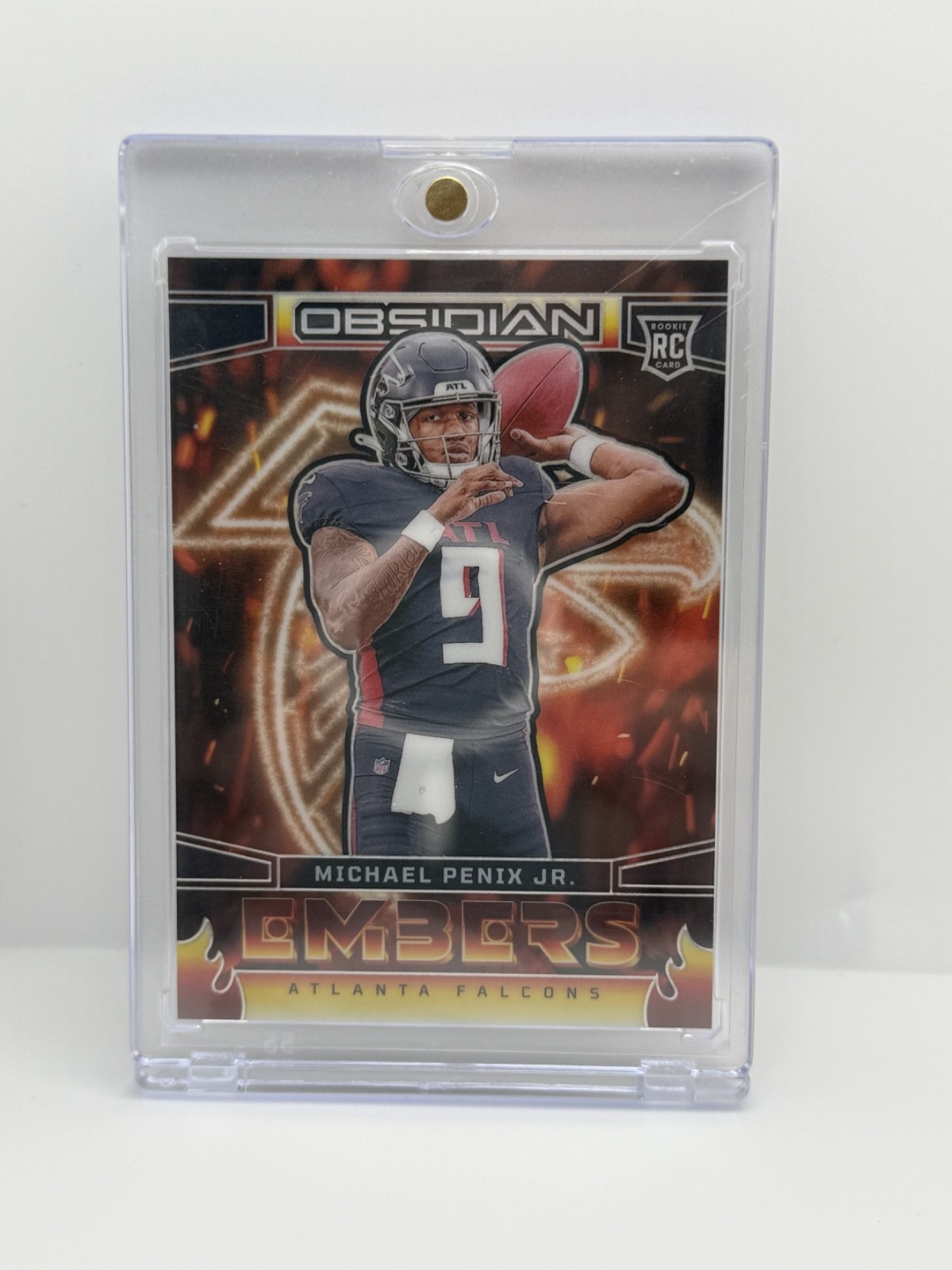 2024 Panini Obsidian Michael Penix Jr. Embers Casehit #10 (RC)