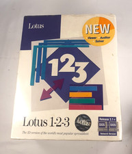 Rare Lotus 1-2-3 for DOS, Release 3.1 Network Version, Unopened Factory Sealed