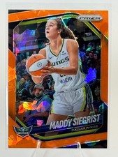 2025 Panini Prizm WNBA - Maddy Siegrist Orange Ice Prizms #50 - Dallas Wings