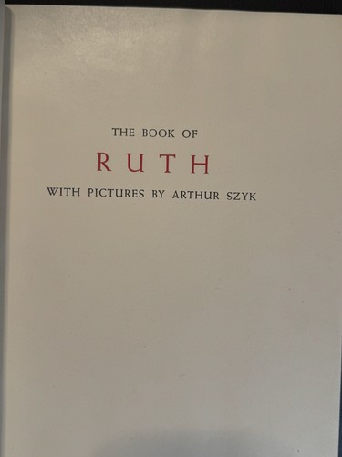 BOOK OF JOB & BOOK OF RUTH both w/slip case – ARTHUR SZYK illustrated 1946-1947 - Picture 6 of 22