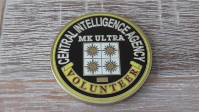 CIA MK Ultra Volunteer Protecting You From Evil Challenge Coin #D733