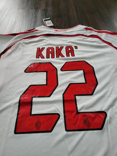 KAKA AC Milan New Men's CL 2007 Final Long Sleeve White Retro Soccer Jersey XL - Picture 11 of 12