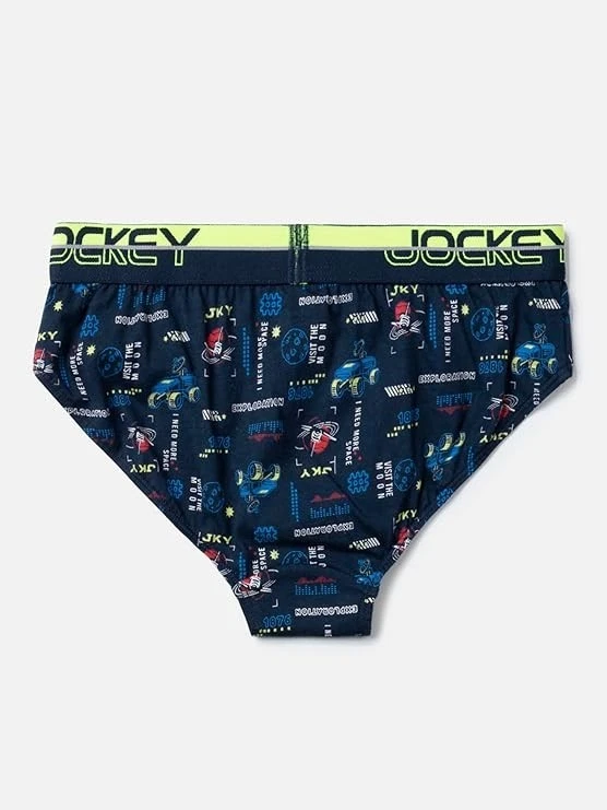 Cuecas Jockey PB04 masculinas de algodão elastano estampadas (pacote com 2) | Cintura macia - Imagem 3 de 4