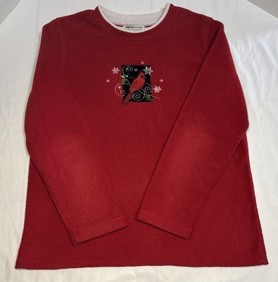 Bonnie Evans Women Long Sleeve Pullover Embroidered Cardinals Sweatshirt (S)