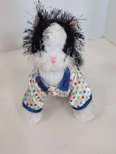 Webkinz Black and White Cat HM016 No Code Includes Webkinz Shirt