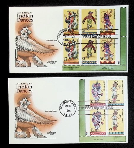 US FDC # 3072-3076 32c American Indian Dances  Artmaster  L.Cancel 1996, 9Q5405