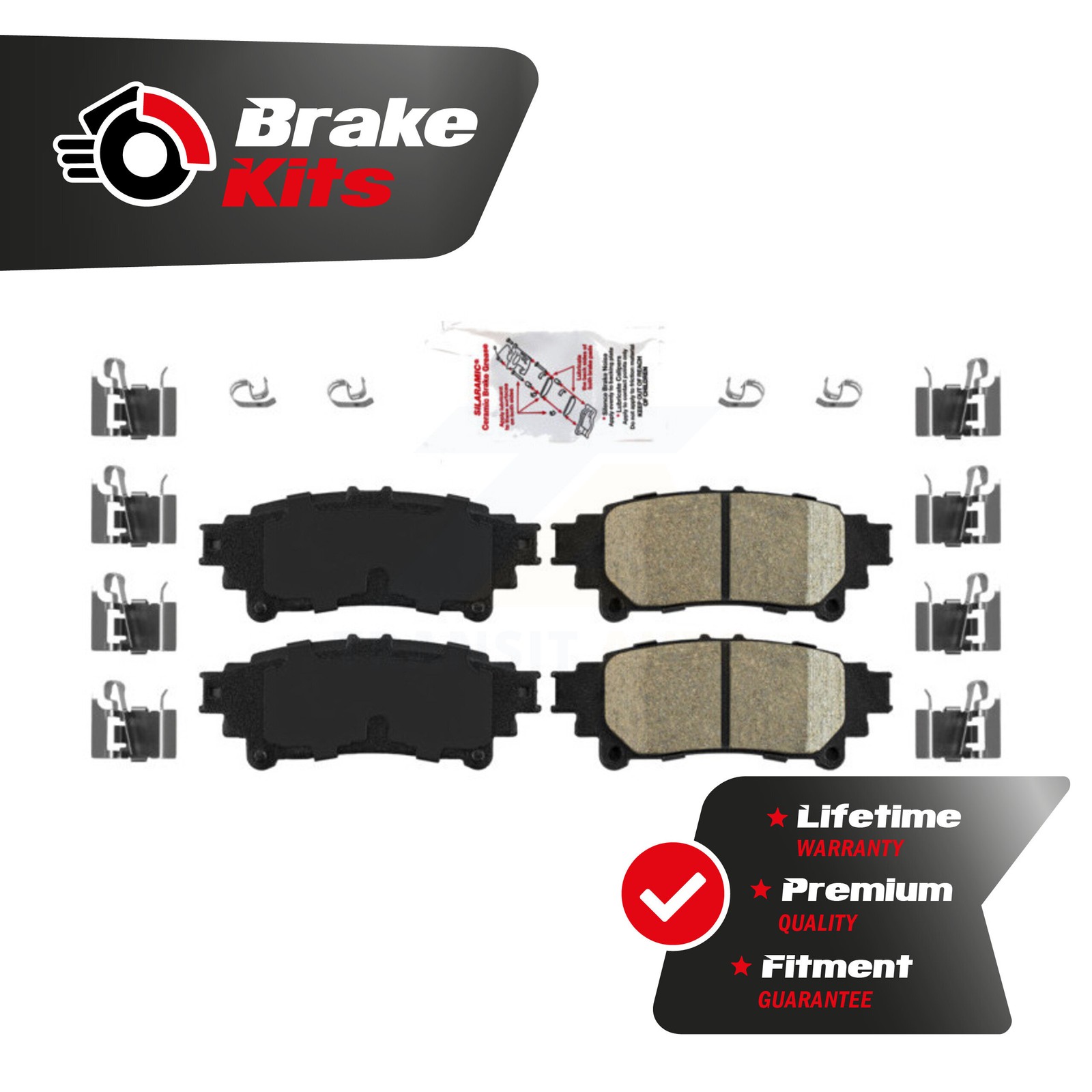 Rear Ceramic Disc Brake Pads For 2011-2020 Toyota Sienna