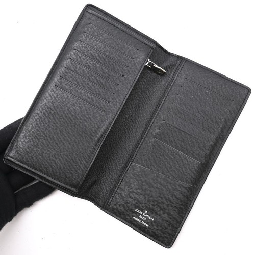 Louis Vuitton Brazza Damier Grafite Pixel Portafoglio Lungo Nero N60162 Raro Uomo - Foto 6 di 8
