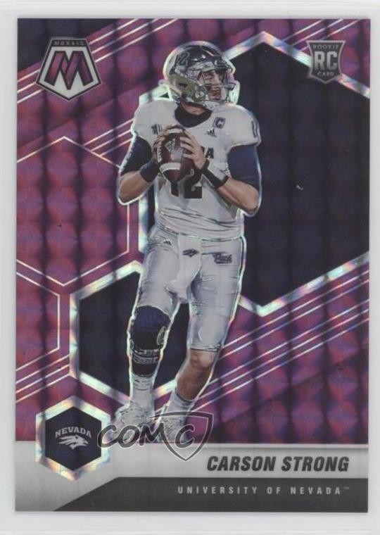 2022 Panini Mosaic Draft Picks Purple Prizm 2/49 Carson Strong #93 Rookie RC 3hd