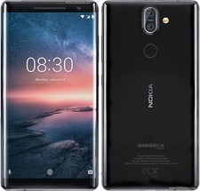 SEALED BOXED Nokia 8 Sirocco 128GB (Black) Unlocked