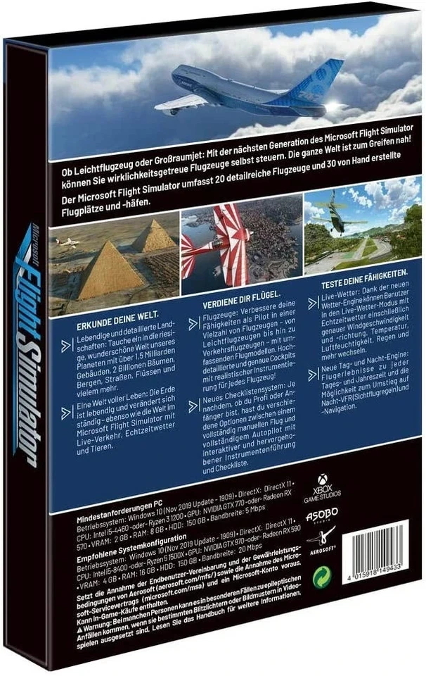Microsoft Flight Simulator 2020 - Standard Edition (Windows 10) PC Disc Sta (PC) - Image 2 of 4