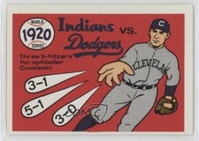 1970 Fleer Laughlin World Series Stan Coveleski 1920 World Series #17 HOF 0b0