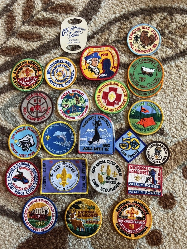 Boy Scout Patches Mixed Lot Various Years and locations, New and Used, 300+