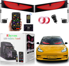 2PCS Programmable Devil Eyes LED Car Lights with Remote  Bluetooth Control