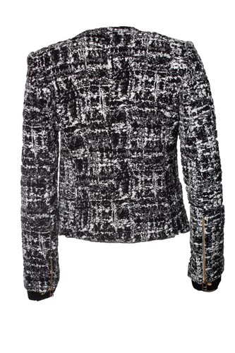 Sandro Jacket In Black And White Female Black Xs - Picture 3 of 6