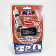 MagicJack Original USB Internet Phone Adapter New Sealed Retro Tech 2008 NOS