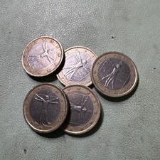 2003 1&euro; ITALY 1 Euro Bimetallic Coin Leonardo Da Vinci  - 1 Coin