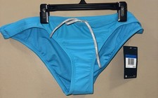 XL Nike Swim Solid Color Sport Hipster Bikini Bottom Bathing NWT Aqua