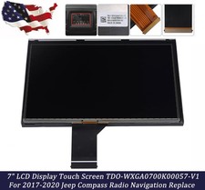 7" LCD Display Touch Screen For 2017-2020 Jeep Compass Radio Navigation Replace