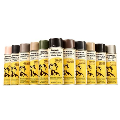 #ad Brownells Aluma Hyde II 12oz Aerosol Firearm Gun Paint Finish Spray Epoxy Based $29.95