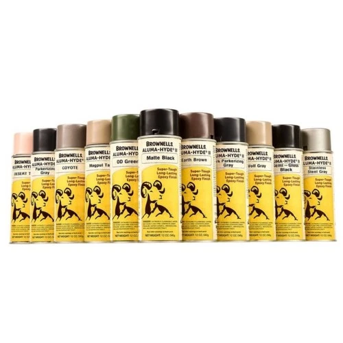 Brownells Aluma-Hyde II 12oz Aerosol Firearm Gun Paint Finish Spray Epoxy Based