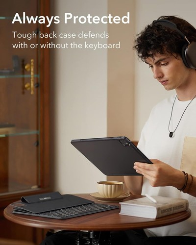 iPad Pro 12,9 Zoll Tastaturhülle magnetisch abnehmbar Bluetooth Hintergrundbe... - Bild 7 von 12