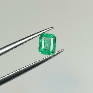 0.44 Ct Natural Zambian Green Emerald Perfect Luster Octagon Cut - G- 180